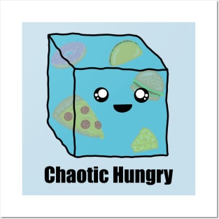 Chaotic Hungry | Cute Gelatinous Cube Monster Posters and Art